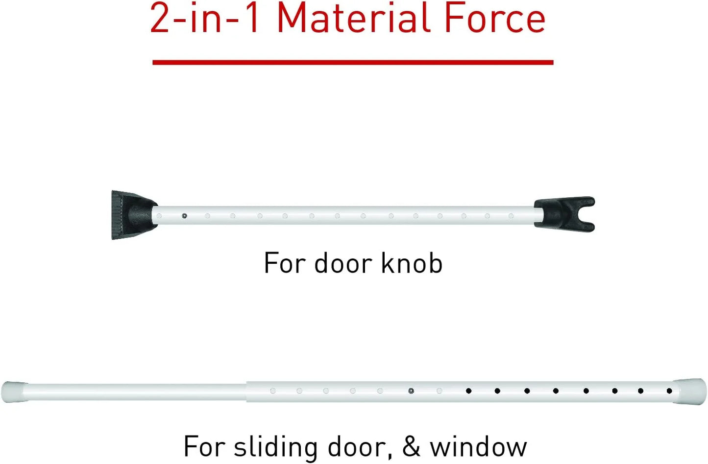 Adjustable Door Stopper Security Bar - High Grade Iron