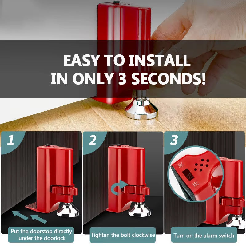 Door Lock Portable Locks Self-Defense Door Stop Travel Travel Accommodation Door Stopper Door Lock Security Device