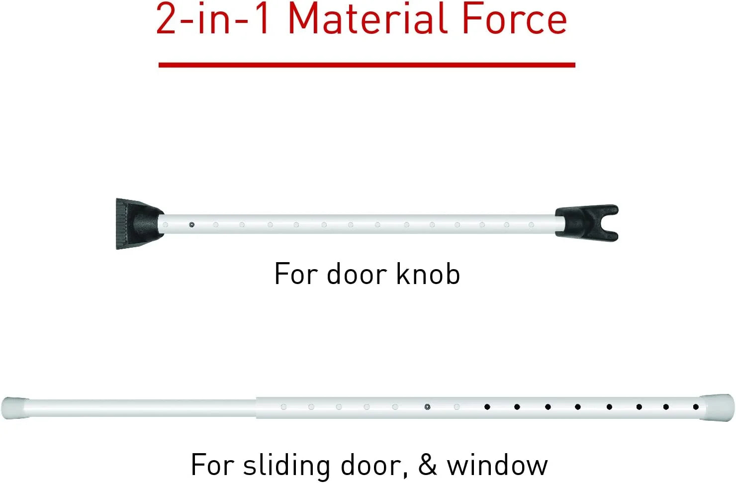 Adjustable Door Stopper Security Bar - High Grade Iron